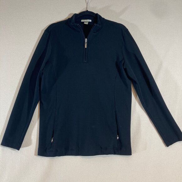 Fairway & Greene FG Women's 1/4 Zip Pullover XL Black Pockets Golf Outdoor - Picture 1 of 8